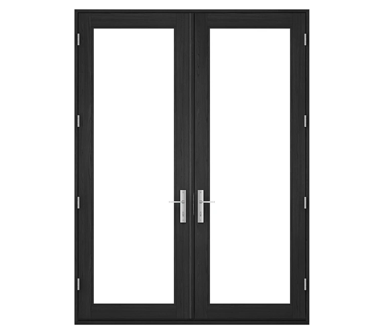 Pella Reserve Contemporary Wood Hinged Patio Door in Waterloo